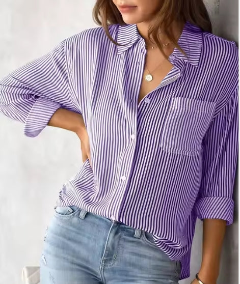 Striped Button Down Long Sleeve