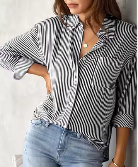Striped Button Down Long Sleeve